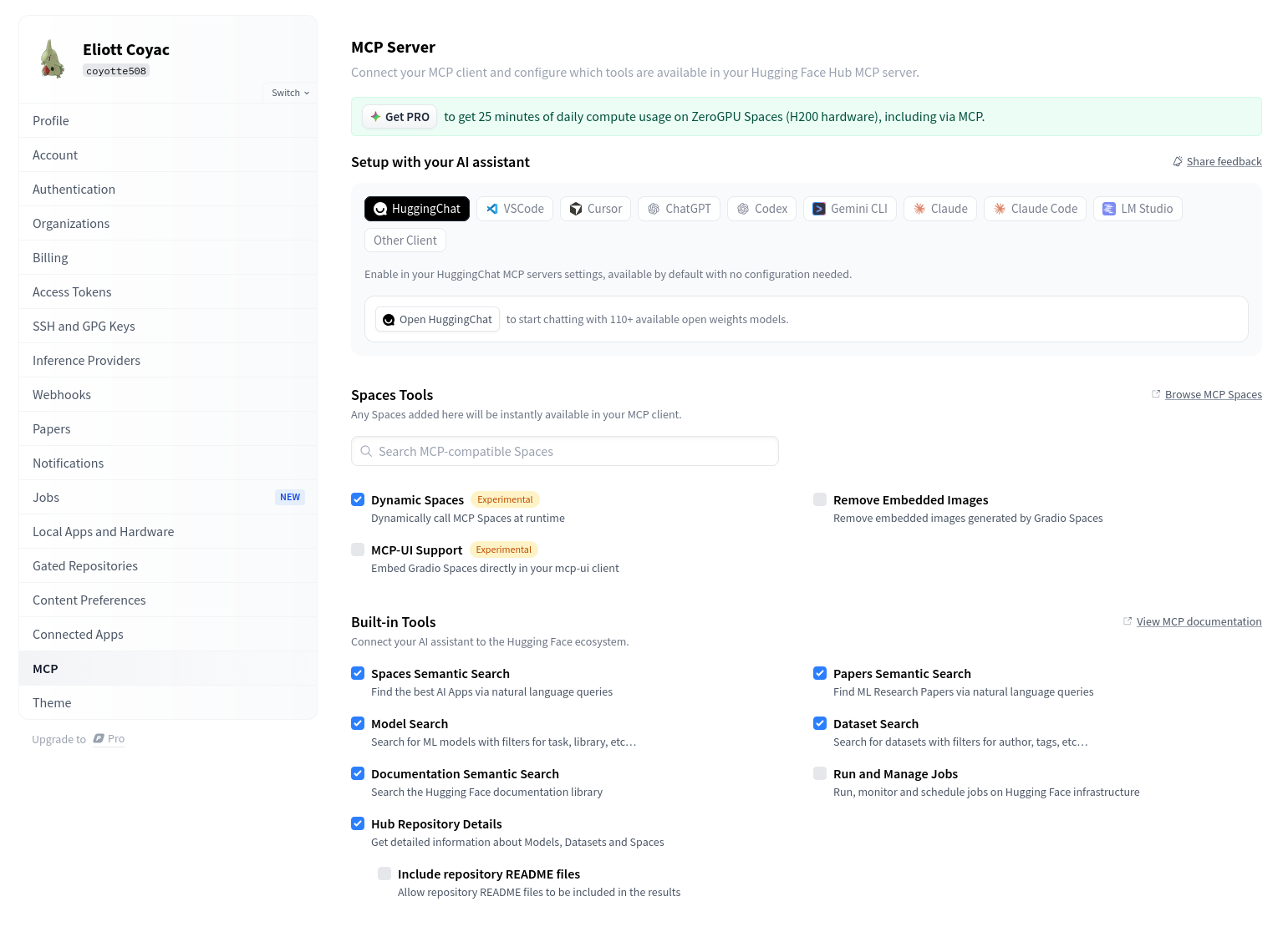 MCP Settings Example